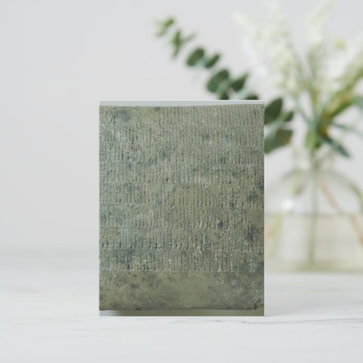 Tablet met cuneiform script briefkaart (Staand voorkant)