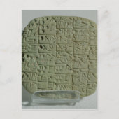 Tablet met cuneiform script briefkaart (Voorkant)