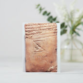 Tablet met cuneiform script, c.1830-1530 BC Briefkaart (Staand voorkant)