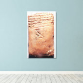 Tablet met cuneiform script, c.1830-1530 BC Canvas Afdruk (Insitu (Houten vloer))