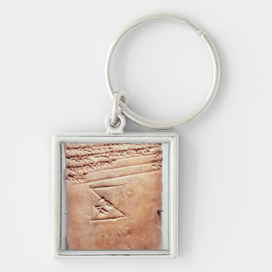 Tablet met cuneiform script, c.1830-1530 BC Sleutelhanger (Voorkant)