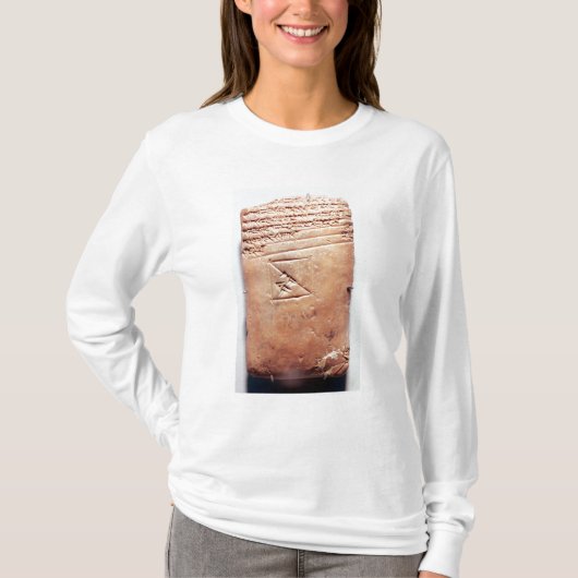 Tablet met cuneiform script, c.1830-1530 BC T-shirt (Voorkant)