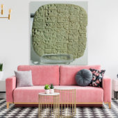 Tablet met cuneiform script canvas afdruk (Insitu (Woonkamer))