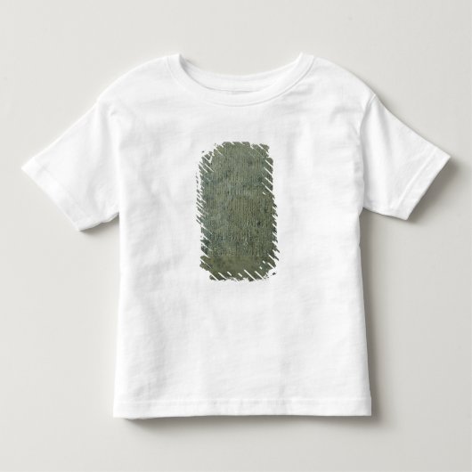 Tablet met cuneiform script kinder shirts (Voorkant)