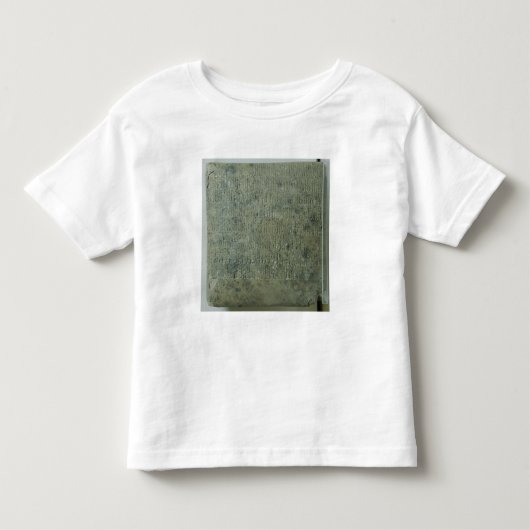 Tablet met cuneiform script kinder shirts (Voorkant)