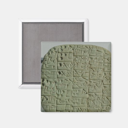 Tablet met cuneiform script magneet (Voorkant / Achterkant)