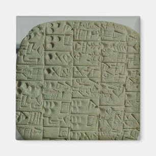Tablet met cuneiform script magneet
