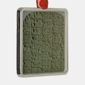 Tablet met cuneiform script metalen ornament (Rechts)