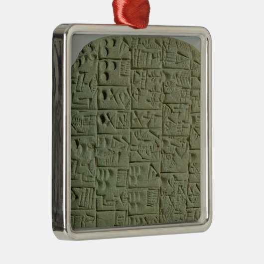 Tablet met cuneiform script metalen ornament (Rechts)