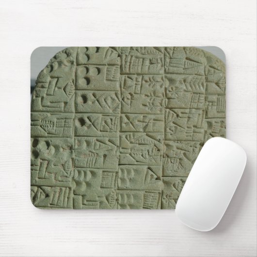 Tablet met cuneiform script muismat (Met muis)