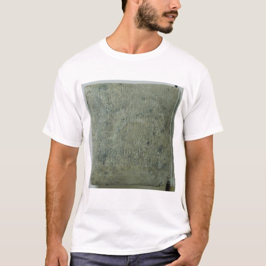 Tablet met cuneiform script t-shirt (Voorkant)