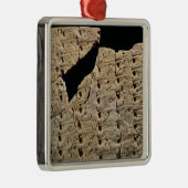 Tablet met cuneiform script, uit Uruk Metalen Ornament (Rechts)