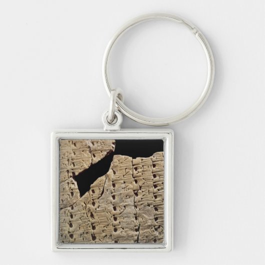 Tablet met cuneiform script, uit Uruk Sleutelhanger (Voorkant)