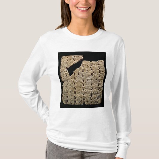 Tablet met cuneiform script, uit Uruk T-shirt (Voorkant)