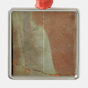 Tablet met de geschiedenis van King Sargon II Metalen Ornament