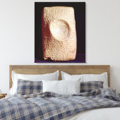 Tablet met inscriptie cuneiform canvas afdruk (Insitu (Slaapkamer))
