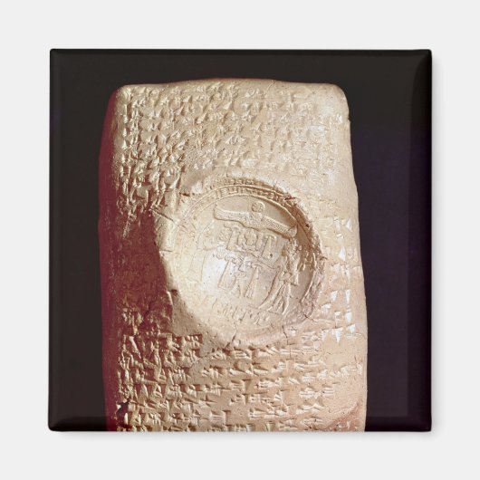 Tablet met inscriptie cuneiform magneet (Voorkant)