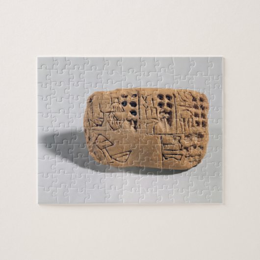 Tablet met pictogrammen, Protoliterat Legpuzzel (Horizontaal)