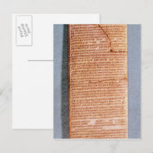 Tablet met rituele offers briefkaart (Voorkant / Achterkant)