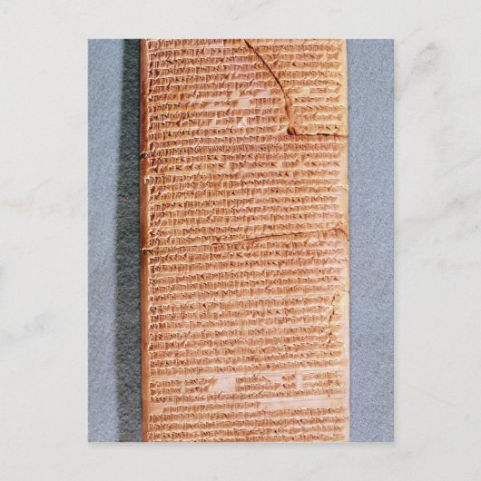 Tablet met rituele offers briefkaart (Voorkant)