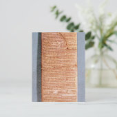 Tablet met rituele offers briefkaart (Staand voorkant)