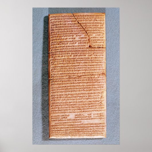 Tablet met rituele offers poster (Voorkant)