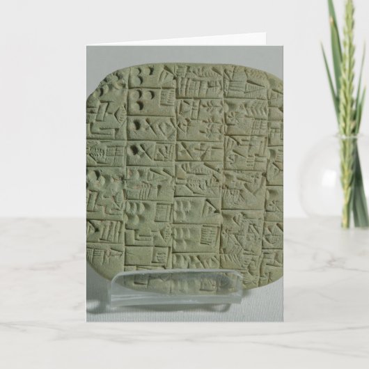 Tablet met spijkerschrift kaart (Voorkant)