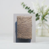 Tablet met veertien regels wiskundige tekst briefkaart (Staand voorkant)