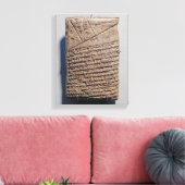 Tablet met veertien regels wiskundige tekst canvas afdruk (Insitu (Woonkamer))