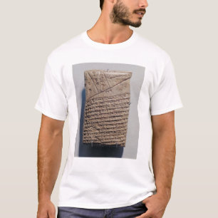 Tablet met veertien regels wiskundige tekst t-shirt