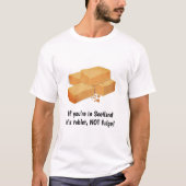 Tablet NOT fudge - Schots snoepgoed en aangepaste  T-shirt (Voorkant)