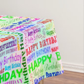 Tablet textiel verjaardagsfeest tafelkleed (Voorbeeld)