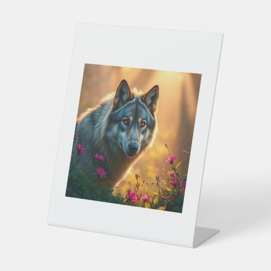 Tablet top sign  reclamebord met voetstuk (Voorkant)