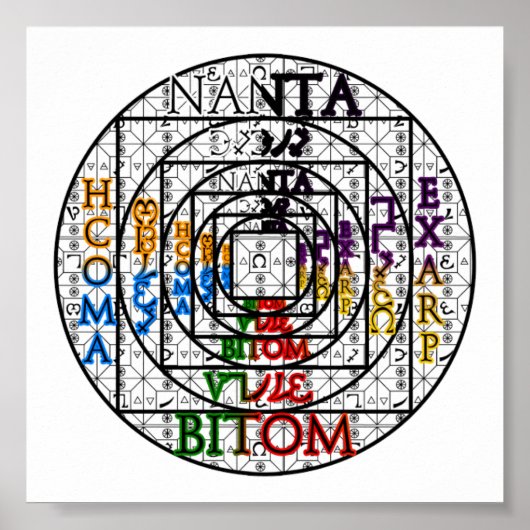 Tablet van Uniesignaal Poster (Voorkant)