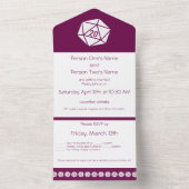 Tabletafbeelding in wijn in één keer all in one uitnodiging (Binnen)