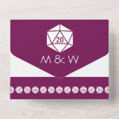 Tabletafbeelding in wijn in één keer all in one uitnodiging (Achterkant)