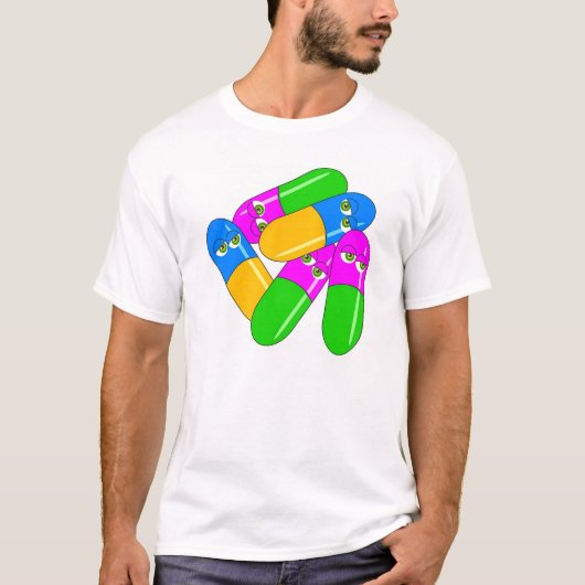 Tabletcapsules T-shirt (Voorkant)