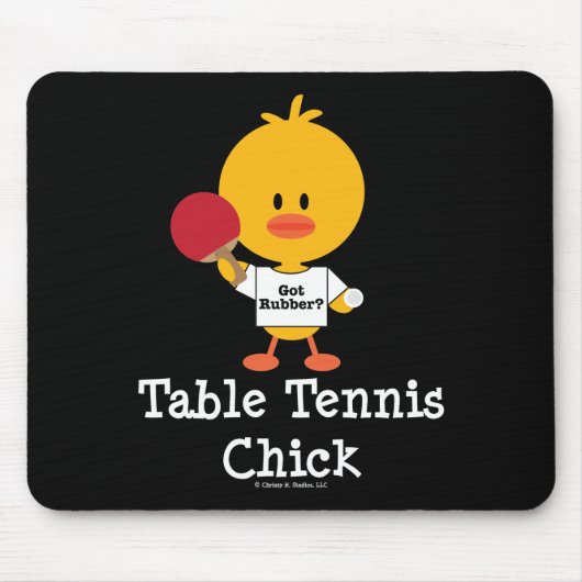 TableTennisChick Muismat (Voorkant)