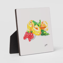 Tabletje W/canvas: fruit voor de dag Fotoplaat