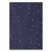Tabletkaart Wintersneeuwvlokken Gold Silver Navy Kaart (Achterkant)