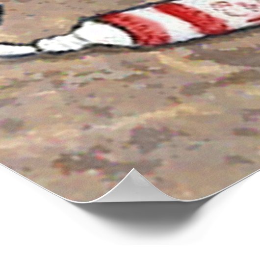 Tabletkern in de badkamer gooien poster (Hoek)