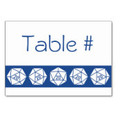 Tabletop afbeelding in blauwe Kaart tabel (Achterkant)
