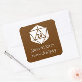 Tabletop afbeelding in chocolade sticker (Envelop)