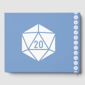 Tabletop afbeelding in het Guest Book Periwinkle Gastenboek (Achterkant)