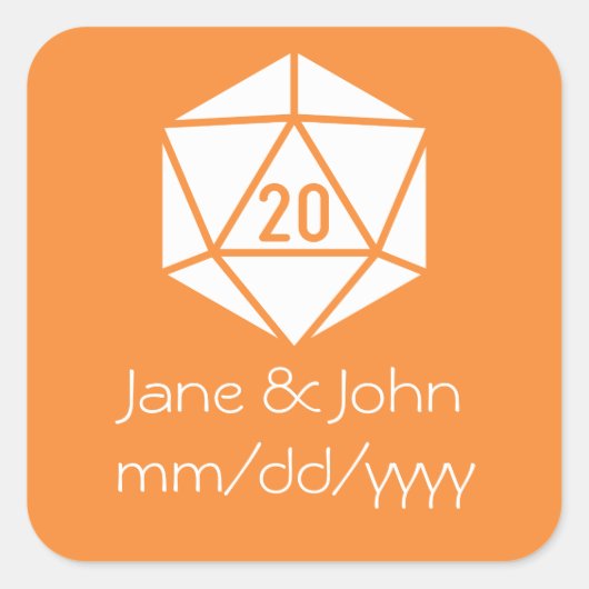 Tabletop afbeelding in Oranje sticker (Voorkant)