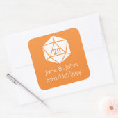 Tabletop afbeelding in Oranje sticker (Envelop)