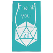Tabletop afbeelding in Turquoise Gift Bag Klein Cadeauzakje (Voorkant)
