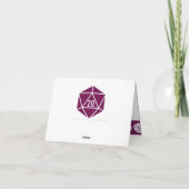 Tabletop afbeelding in wijn - Hartelijk dank Bedankkaart (Achterkant)
