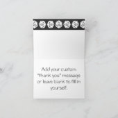 Tabletop afbeelding in zwart, bedankt (Binnen)