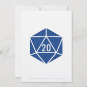 Tabletop Chic in Blue Wedding Invitation Kaart (Achterkant)